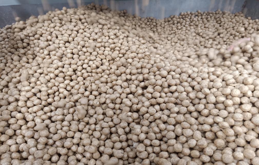 What is extruded feed?